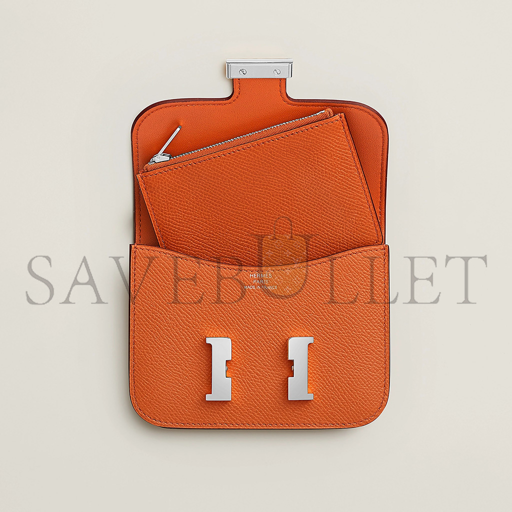 H**mes master constance slim wallet epsom h082060ck93(12.4*10.2*3cm)